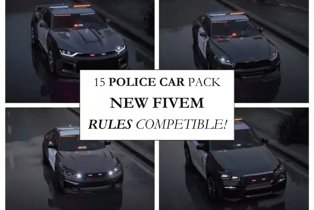 Police Car Pack Lowpoly FiveM car script