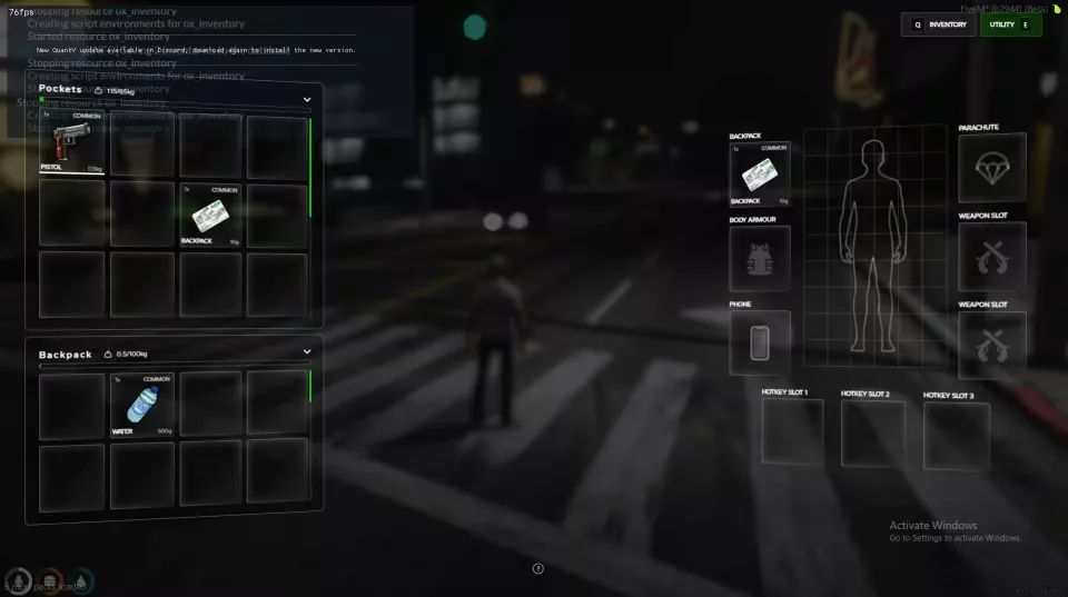 Prodigy 2.0 FiveM Inventory System with Metadata - preview screenshot