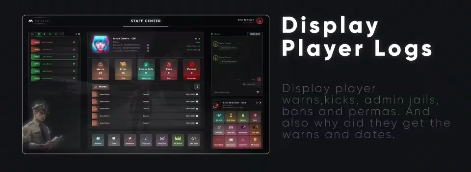 mStaff: All-in-One Admin Menu with Staff Chat - in-game screenshot 2