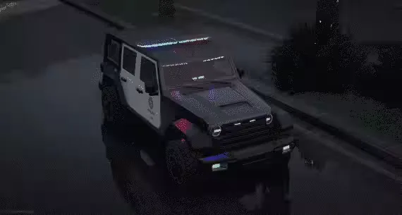 Police Car Pack Lowpoly FiveM car script - interface detail