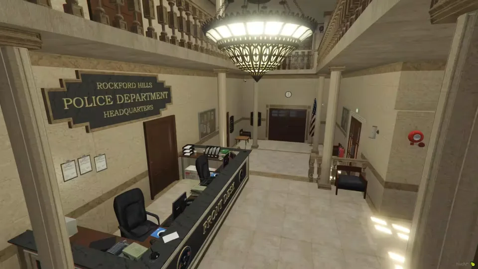 Rockford Hills Police Station FiveM MLO Interior - preview screenshot