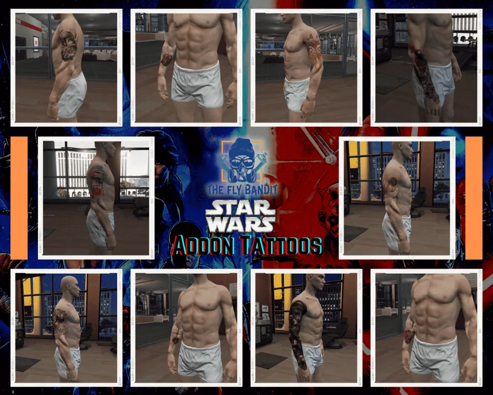 Tattoo Pack for FiveM Servers | 200 Addon Tattoos - interface detail 3