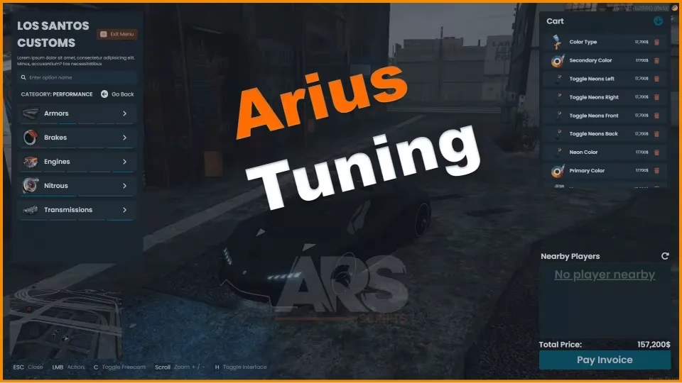 Advanced Tuning FiveM Car Script for Realistic Vehicle Customization