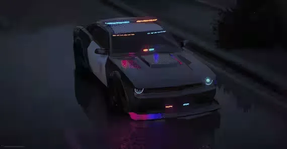 Police Car Pack Lowpoly FiveM car script - in-game screenshot 2
