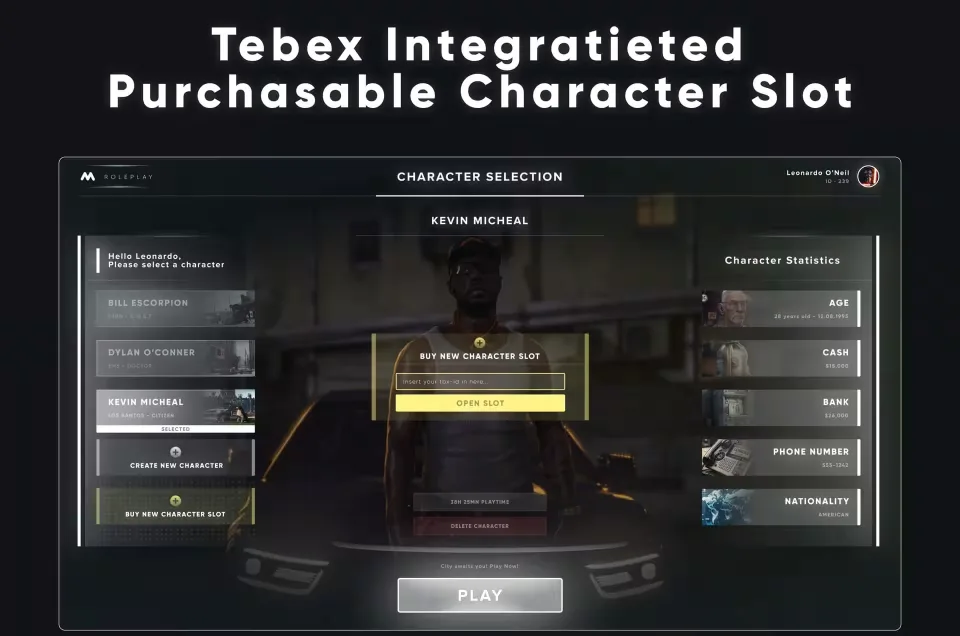 Free CodeM mMultichar: Dynamic Multi-Character System - preview screenshot