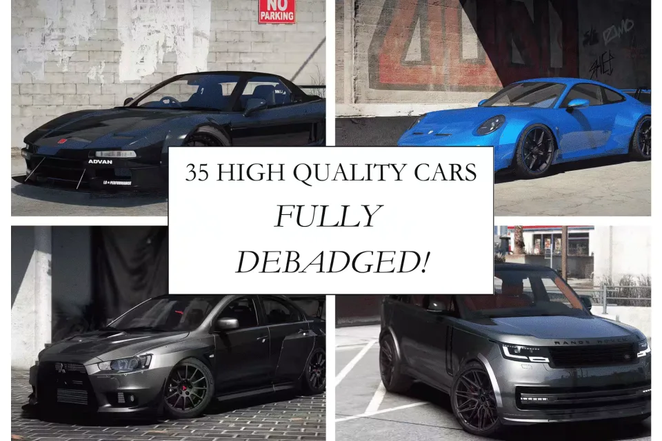 Debadged Car Pack for FiveM - 35 Unique Cars Included - in-game screenshot 8