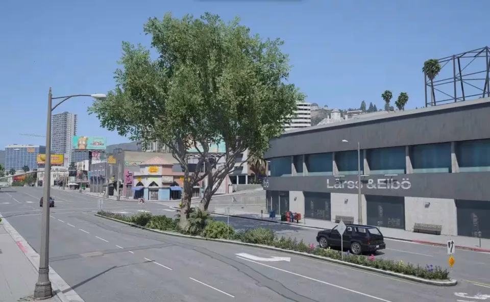 Road Vegetation FiveM Script for Enhanced City Atmosphere - feature detail