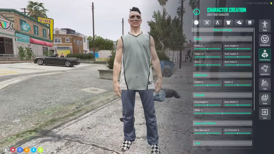 Illenium Appearance Reskin for FiveM (NoPixel Style) - in-game screenshot