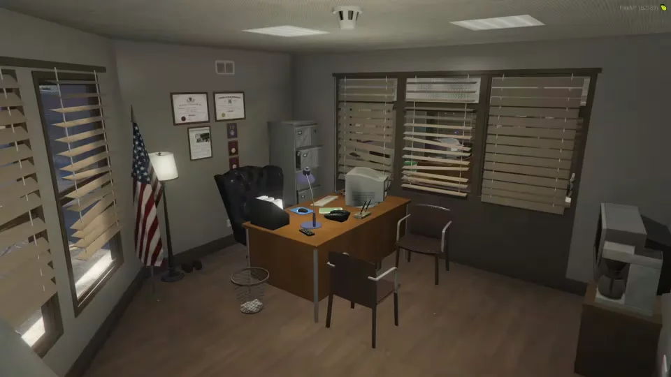 Los Santos County Sheriff Grapeseed FiveM MLO Interior - interface detail 3