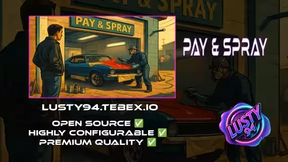 Pay And Spray FiveM script for garages