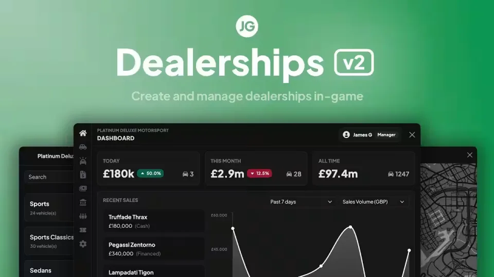 JG Dealerships v2: Advanced FiveM Vehicle Dealership System