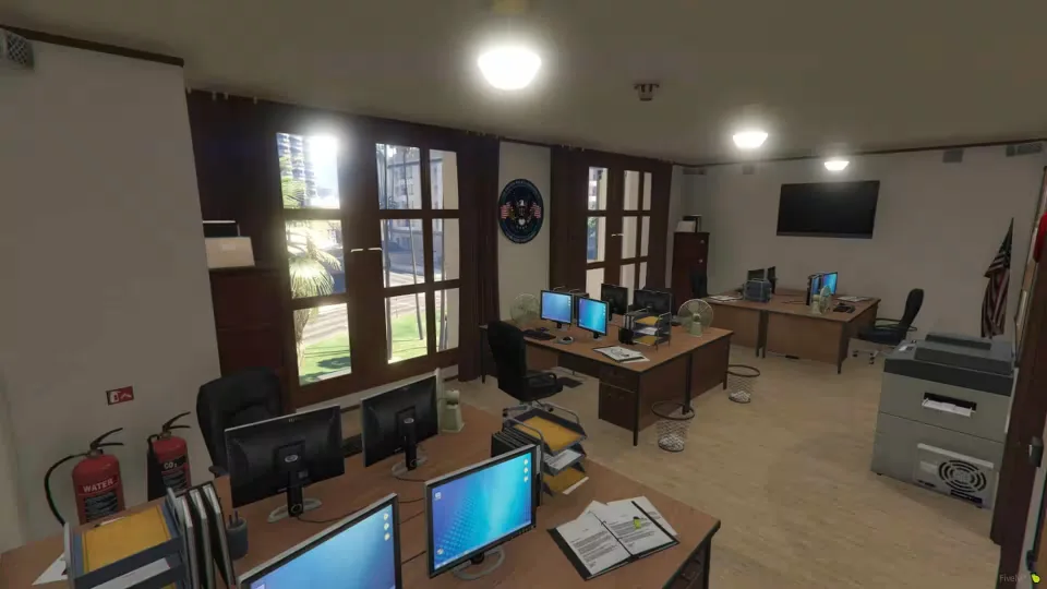 Rockford Hills Police Station FiveM MLO Interior - in-game screenshot 3