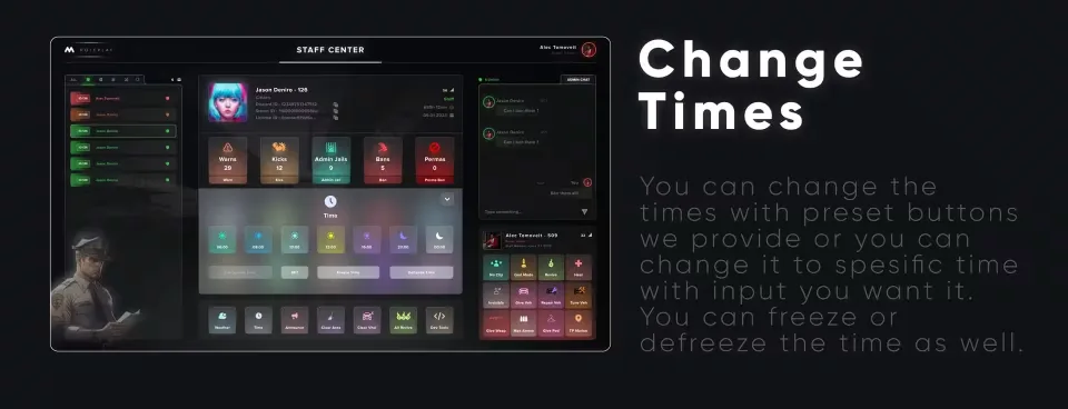 mStaff: All-in-One Admin Menu with Staff Chat - feature detail