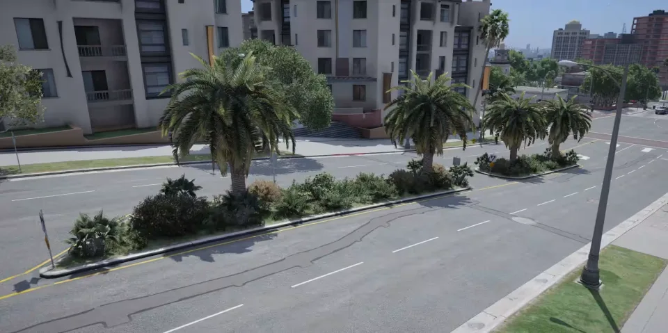 Road Vegetation FiveM Script for Enhanced City Atmosphere - preview screenshot 3