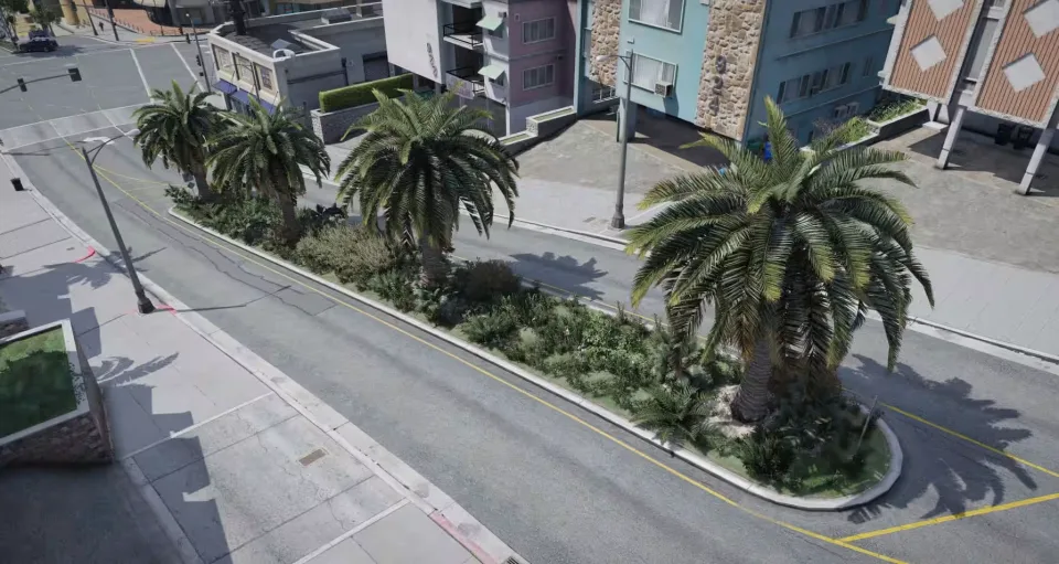 Road Vegetation FiveM Script for Enhanced City Atmosphere - interface detail