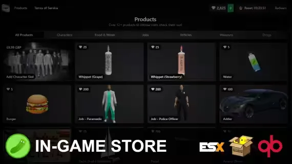 Fast Tebex Ingame Store | Automatic Checkout & Coins