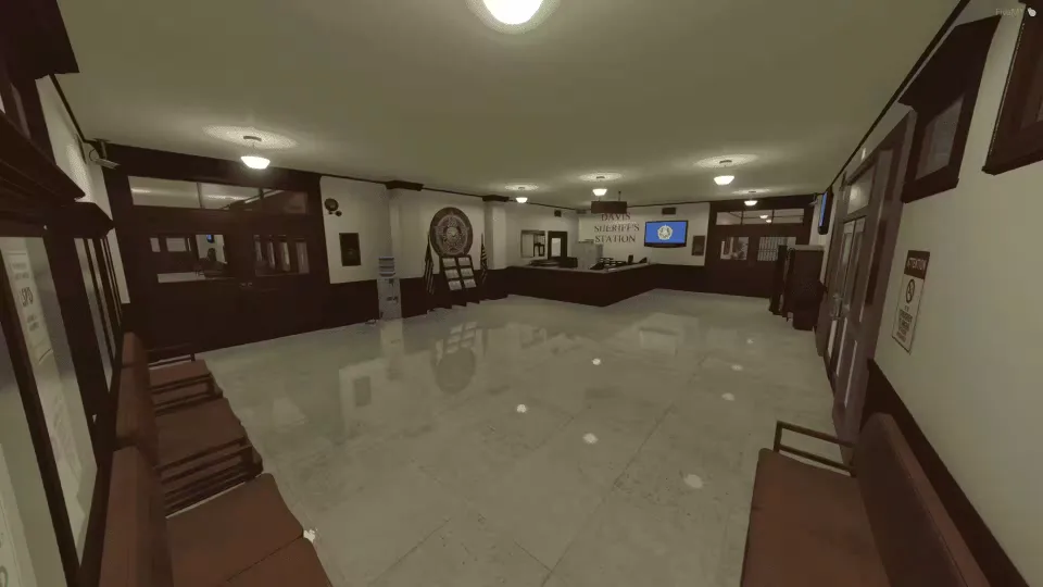 Davis Sheriff Station FiveM MLO – GTA 5 Police Interior - in-game screenshot
