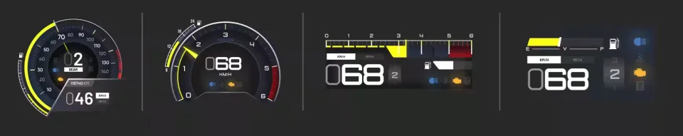 FREE Advanced HUD Izzy V7 - Customizable Speedometer & Status - in-game screenshot