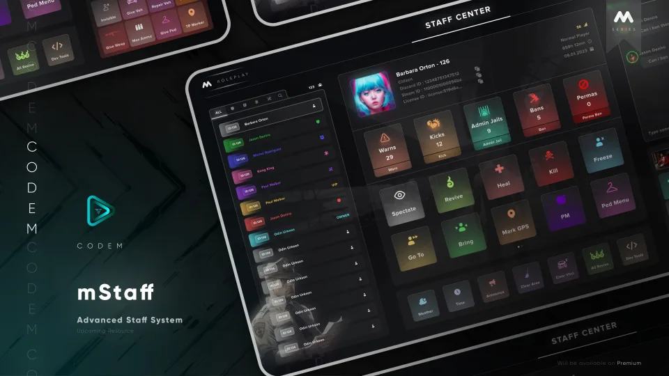 mStaff: All-in-One Admin Menu with Staff Chat