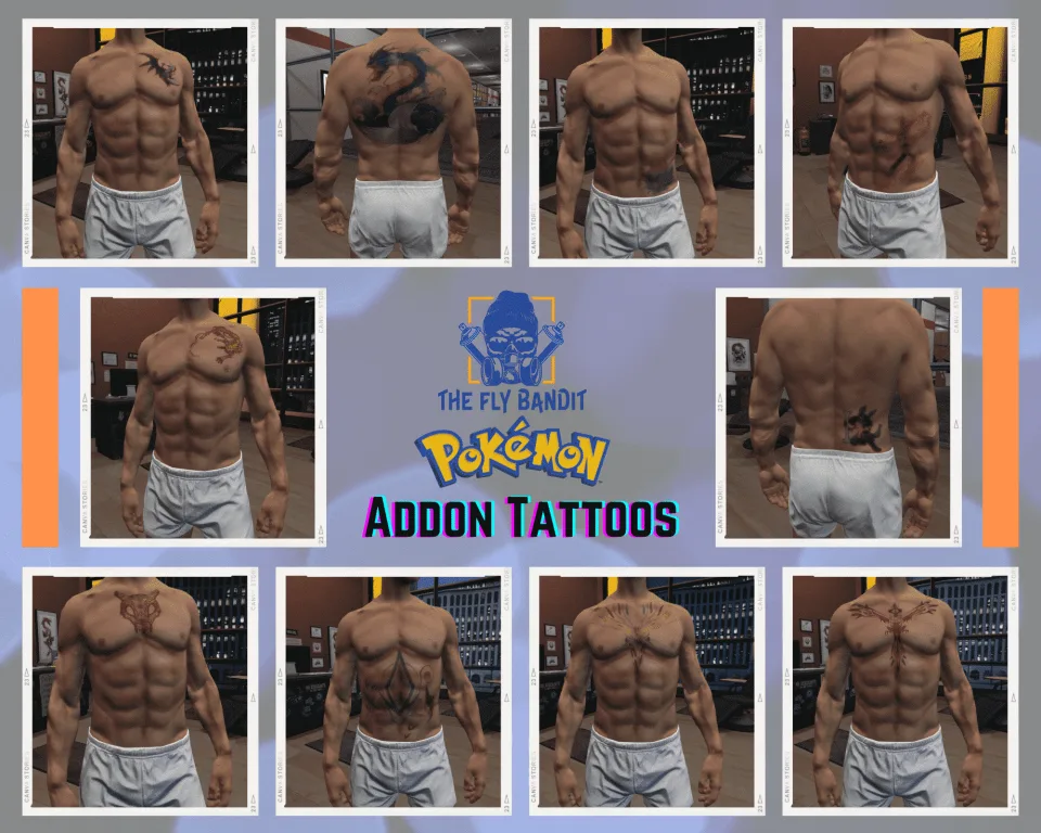 Tattoo Pack for FiveM Servers | 200 Addon Tattoos - interface detail 2