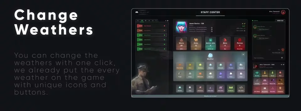 mStaff: All-in-One Admin Menu with Staff Chat - preview screenshot 2