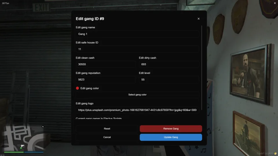 Electus Gangs FiveM Script - preview screenshot 2