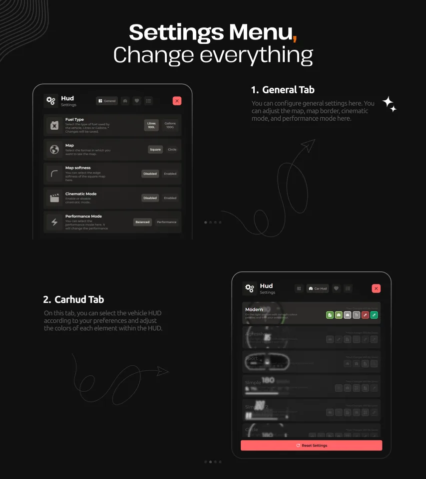 WAIS HUD V6 Customizable - CFX Tebex Store Official - interface detail