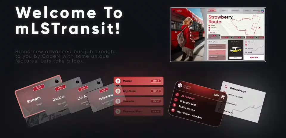 Master the Road with CodeM mLSTransit Bus Job - in-game screenshot 2