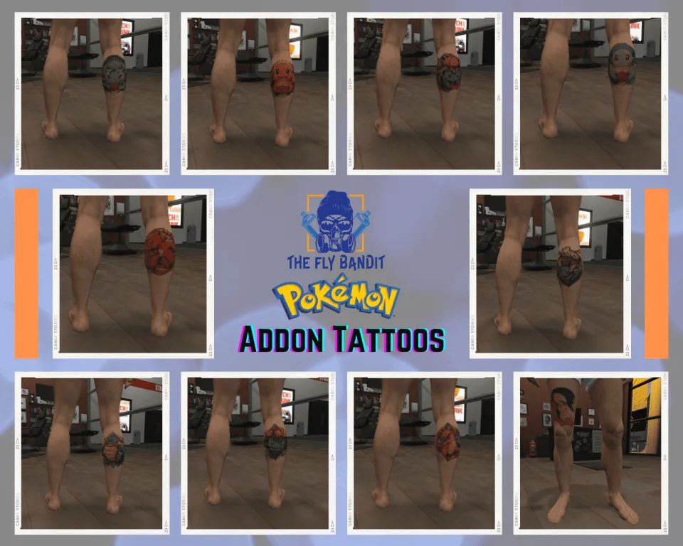 Tattoo Pack for FiveM Servers | 200 Addon Tattoos - preview screenshot 3