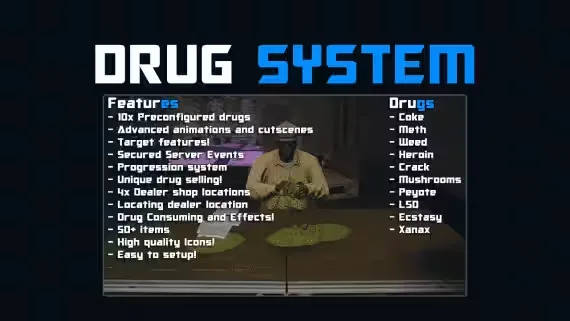 DRC Drugs V2: Advanced Drug System for FiveM