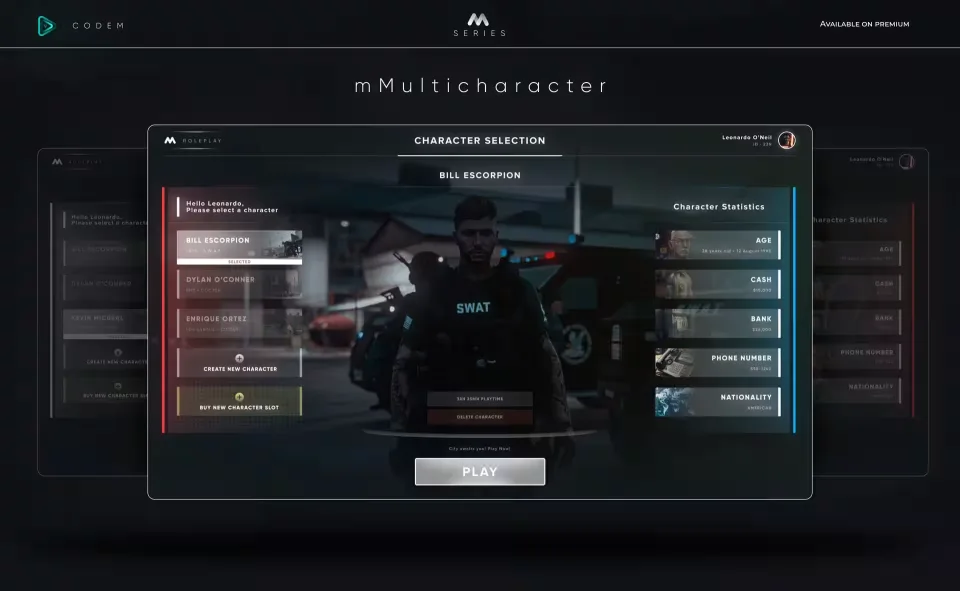 Free CodeM mMultichar: Dynamic Multi-Character System
