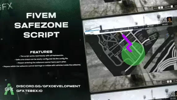 Safezone Script (gfx-safezone) FiveM script