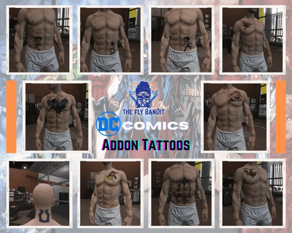 Tattoo Pack for FiveM Servers | 200 Addon Tattoos - feature detail