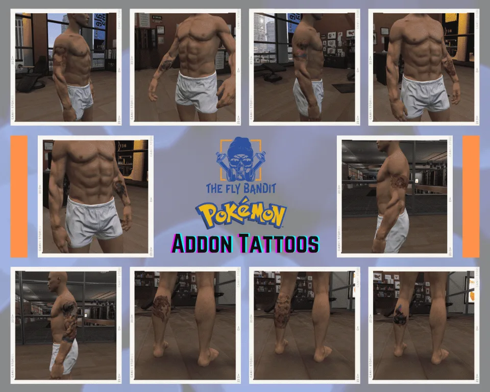 Tattoo Pack for FiveM Servers | 200 Addon Tattoos - feature detail 2