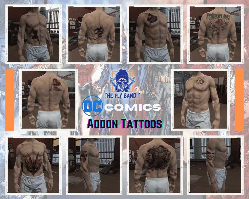 Tattoo Pack for FiveM Servers | 200 Addon Tattoos - interface detail