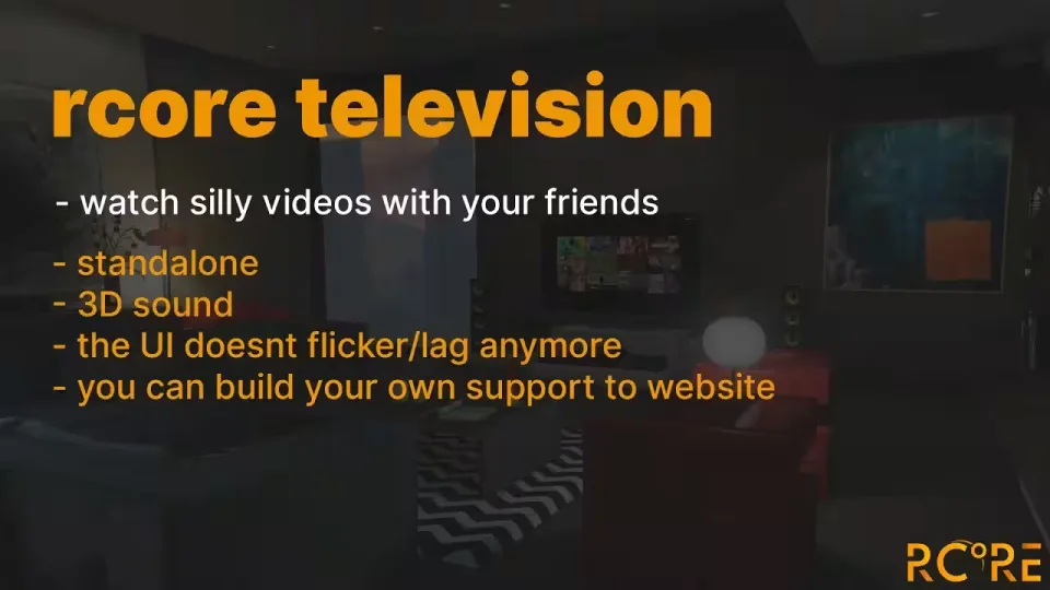 RCore Television Script with 3D Sound